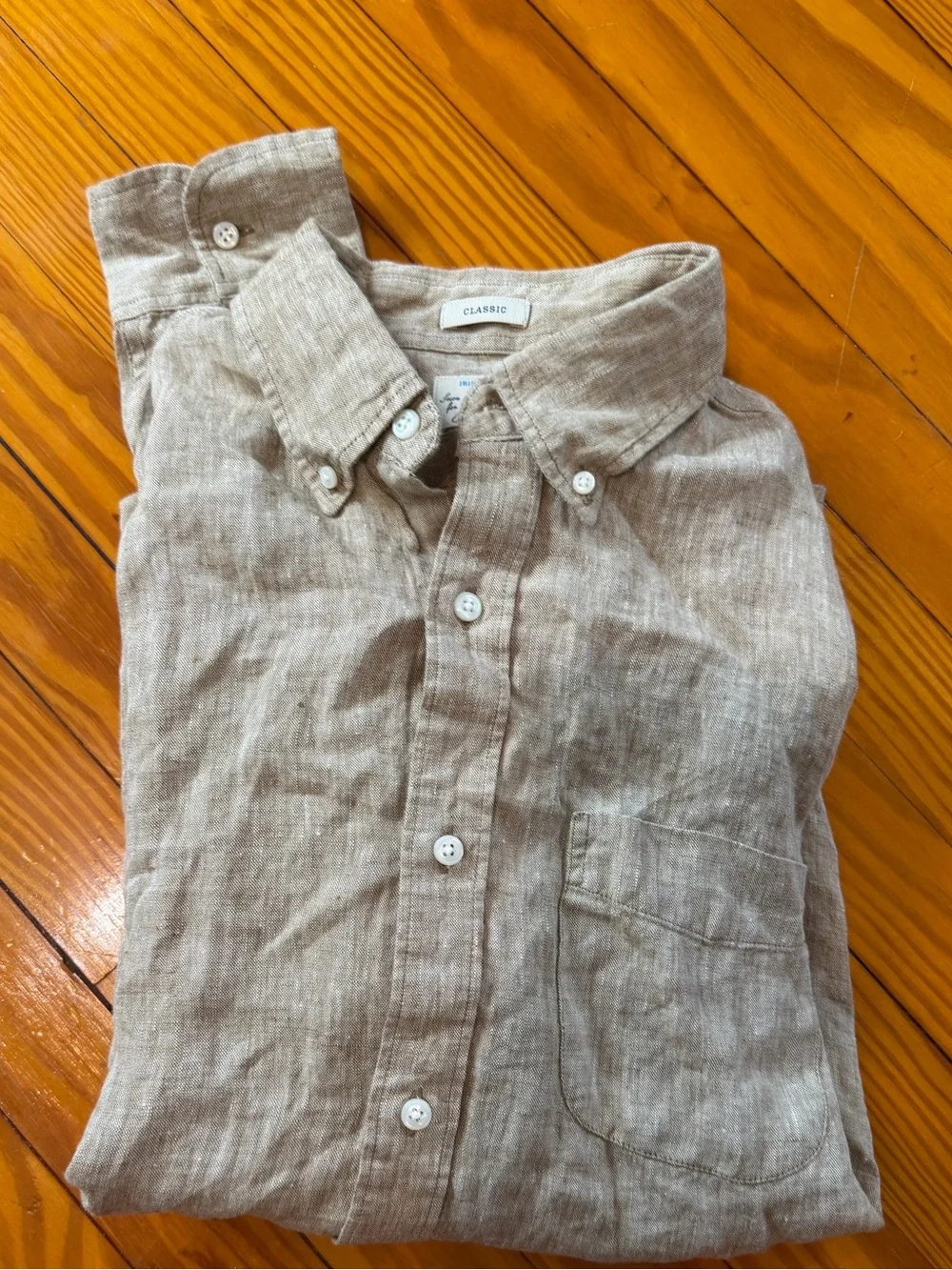 New j crew linen shirt